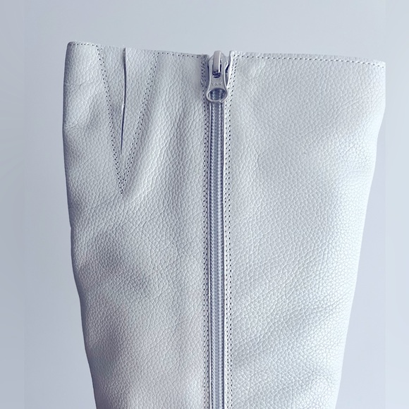 L’INTERVALLE Off White Leather Boots 41 / 10 women - Picture 5 of 16